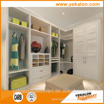 Neat walk in closet bedroom wardrobe